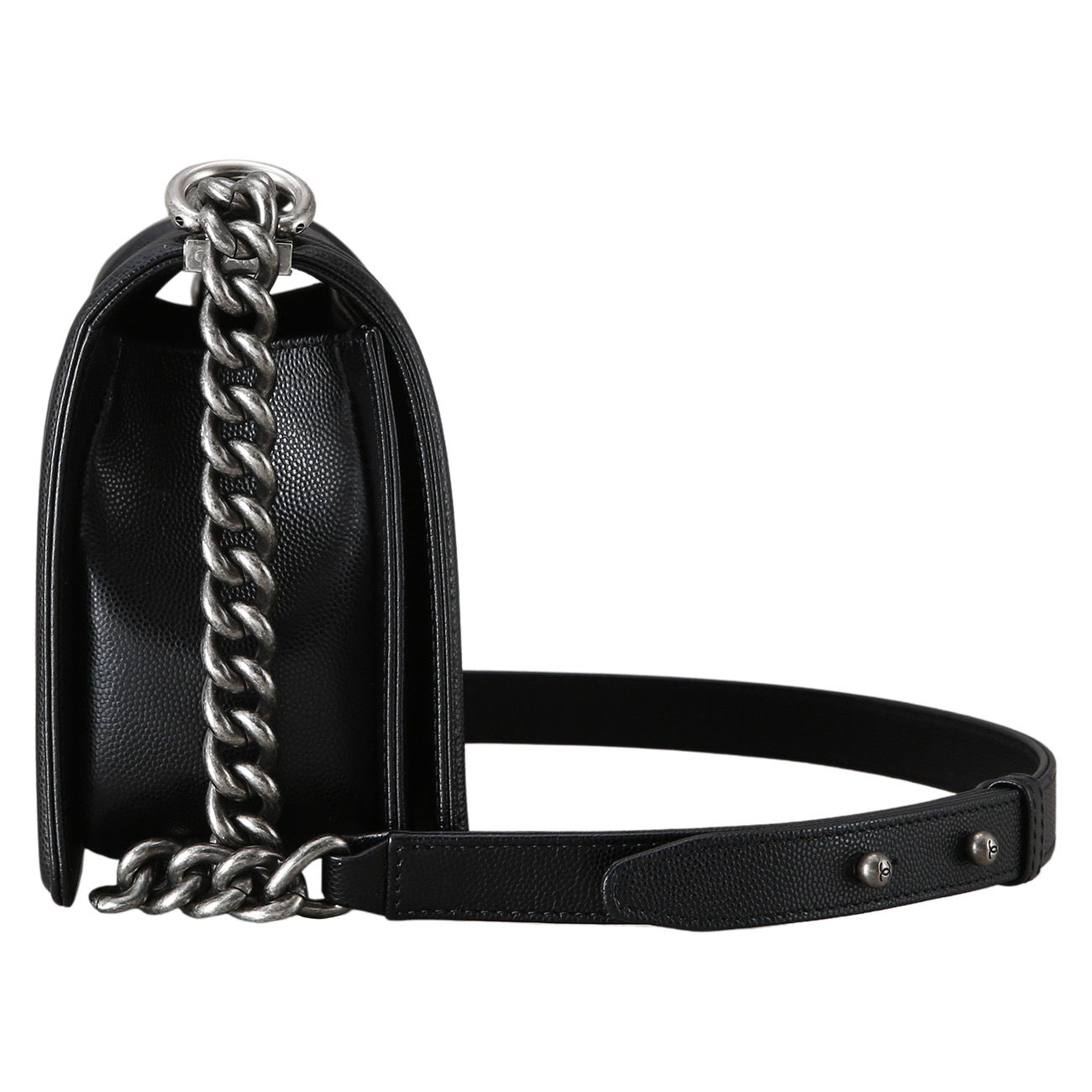 CHANEL(USED)샤넬 캐비어 보이샤넬 미듐