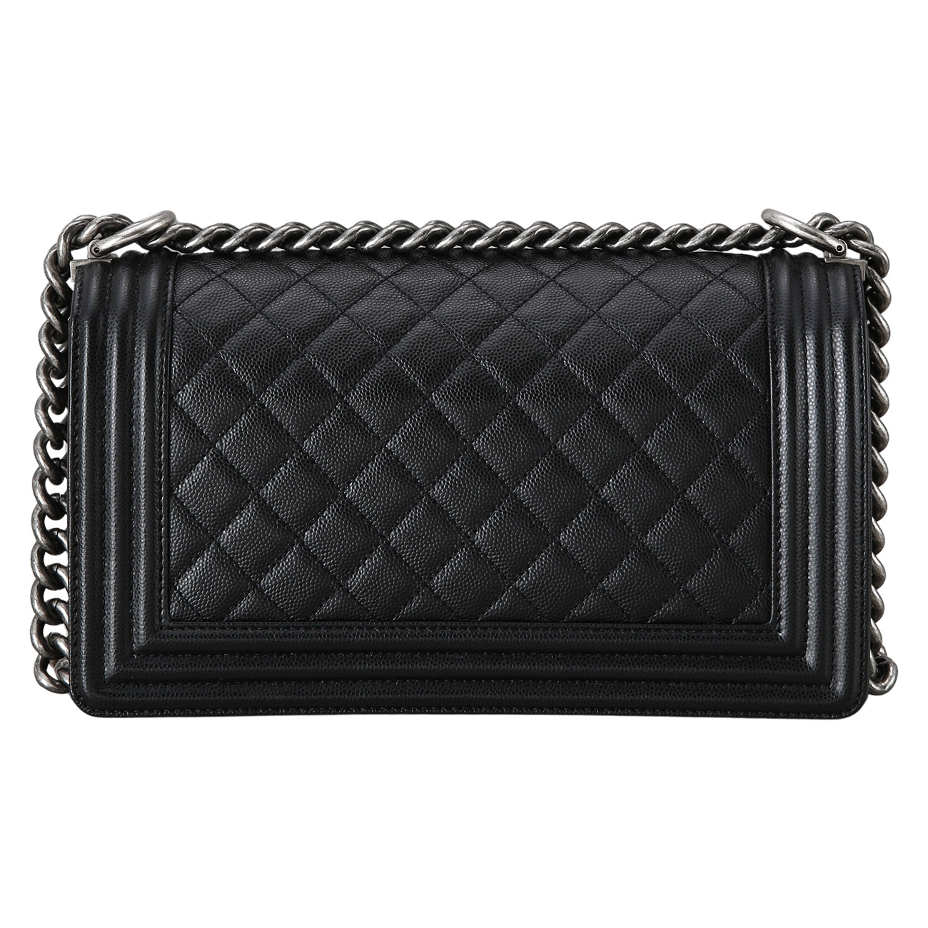 CHANEL(USED)샤넬 캐비어 보이샤넬 미듐