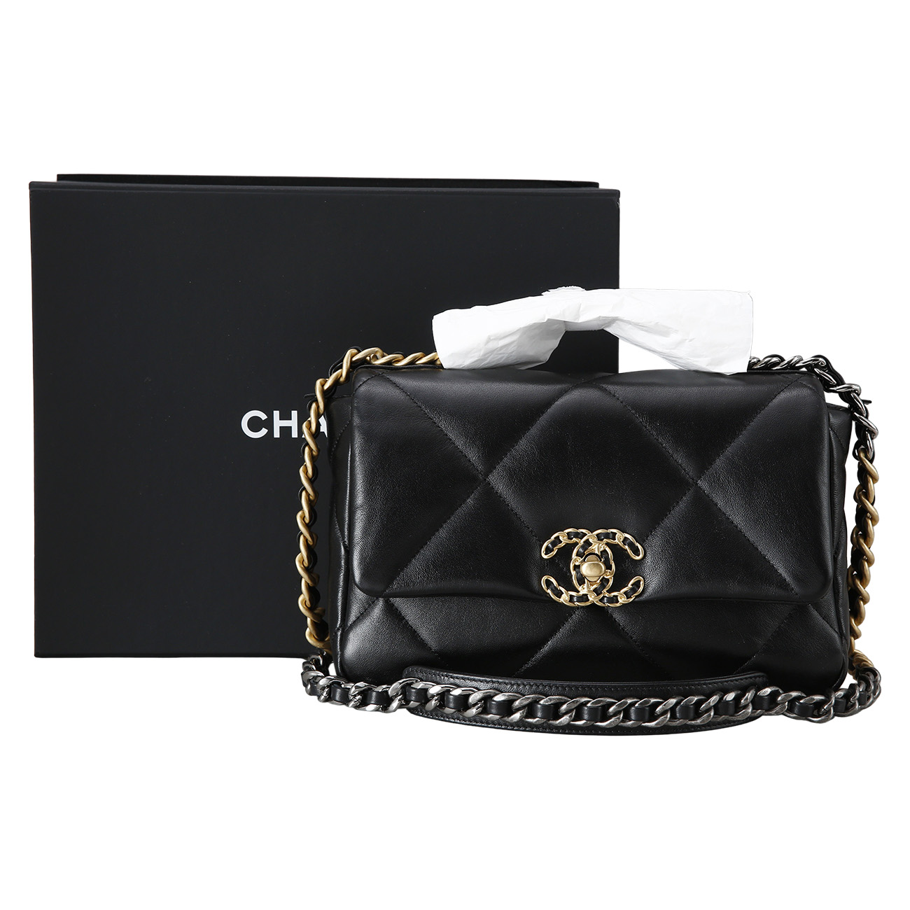 CHANEL(USED)샤넬 19백 미디움 블랙