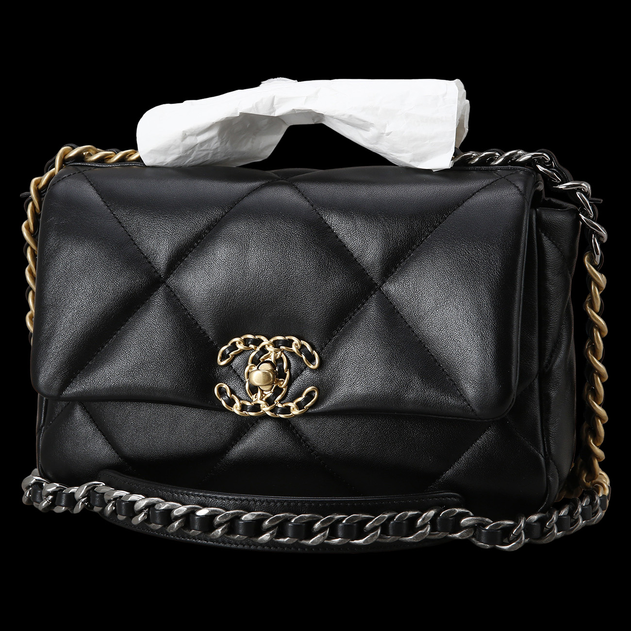 CHANEL(USED)샤넬 19백 미디움 블랙