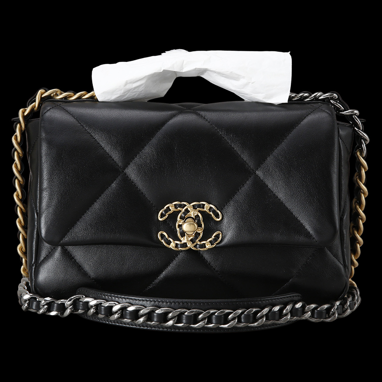 CHANEL(USED)샤넬 19백 미디움 블랙