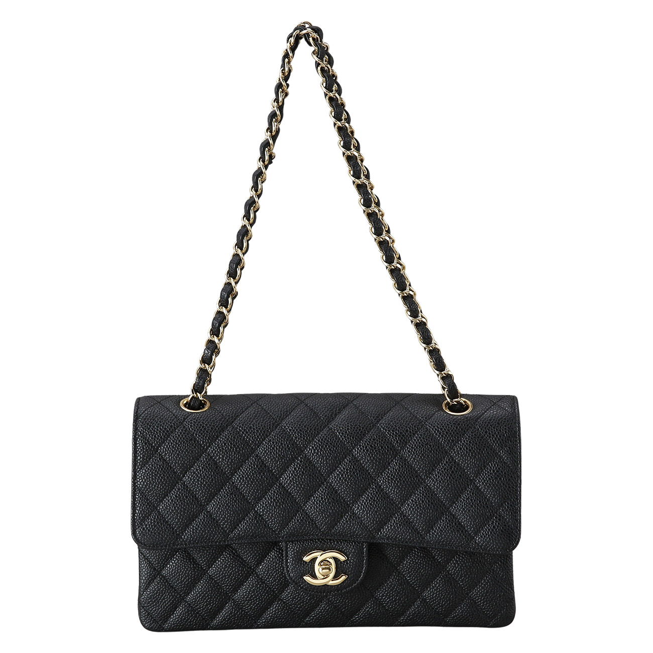 CHANEL(USED)샤넬 캐비어 클래식 미듐 플랩백