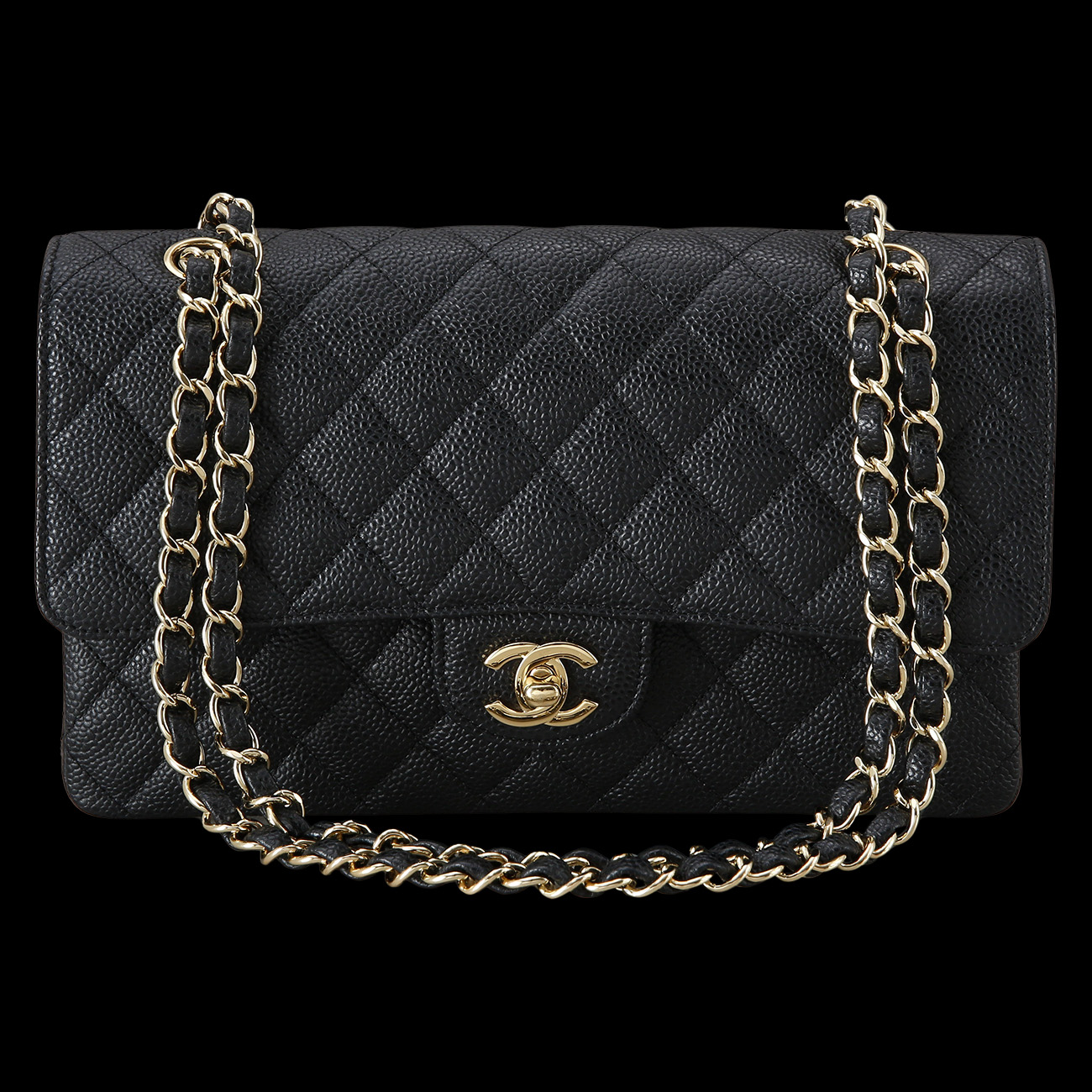 CHANEL(USED)샤넬 캐비어 클래식 미듐 플랩백
