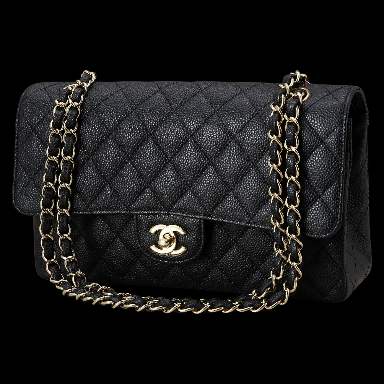 CHANEL(USED)샤넬 캐비어 클래식 미듐 플랩백