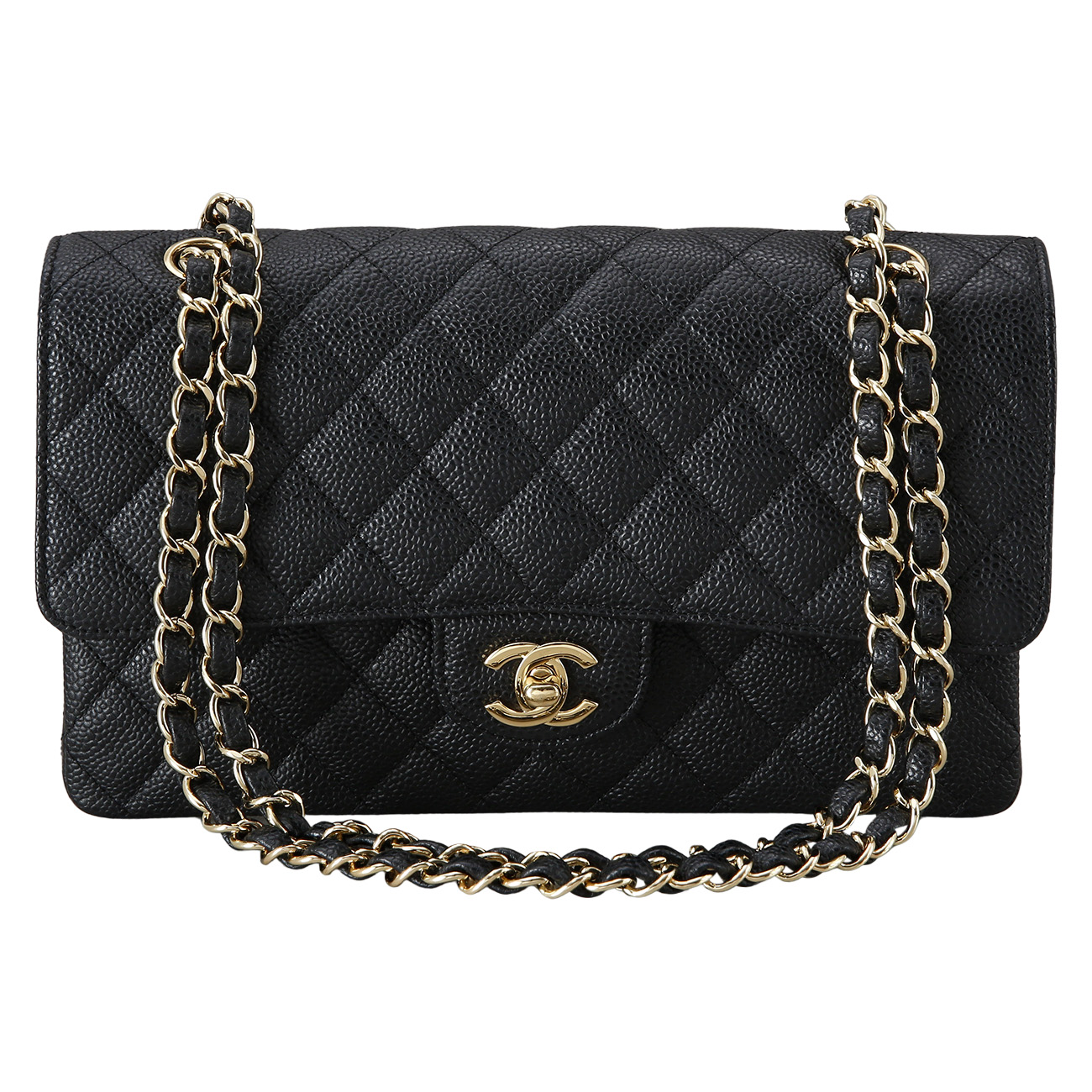 CHANEL(USED)샤넬 캐비어 클래식 미듐 플랩백