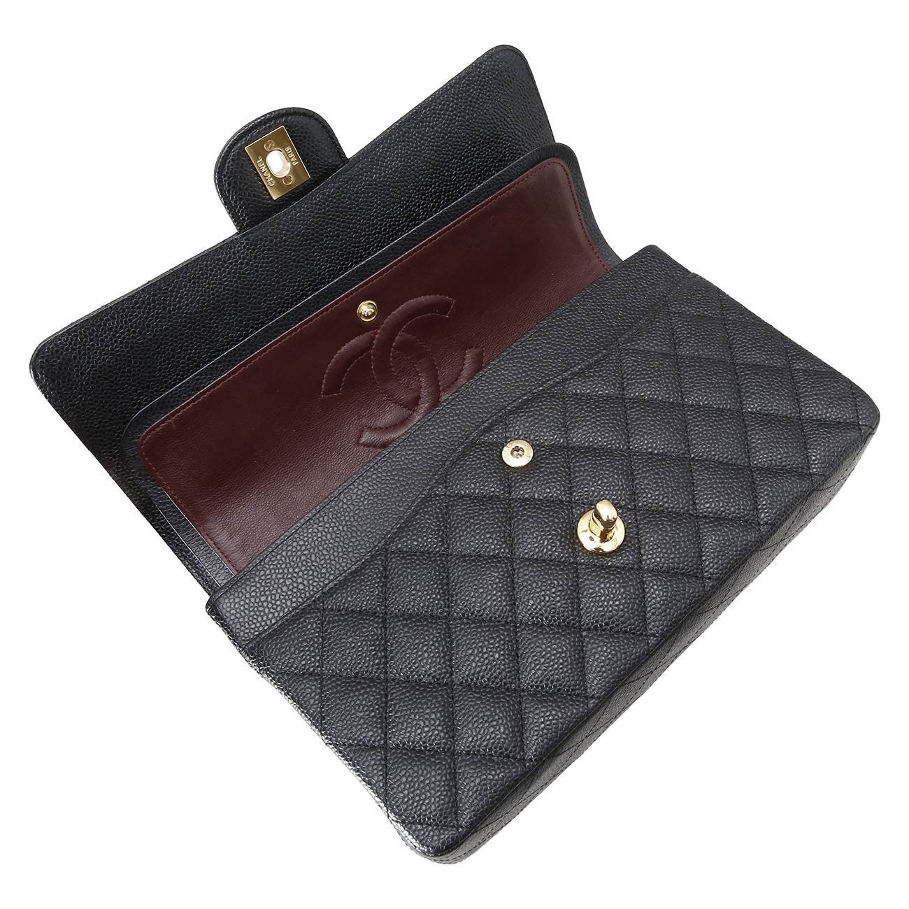 CHANEL(USED)샤넬 캐비어 클래식 미듐 플랩백