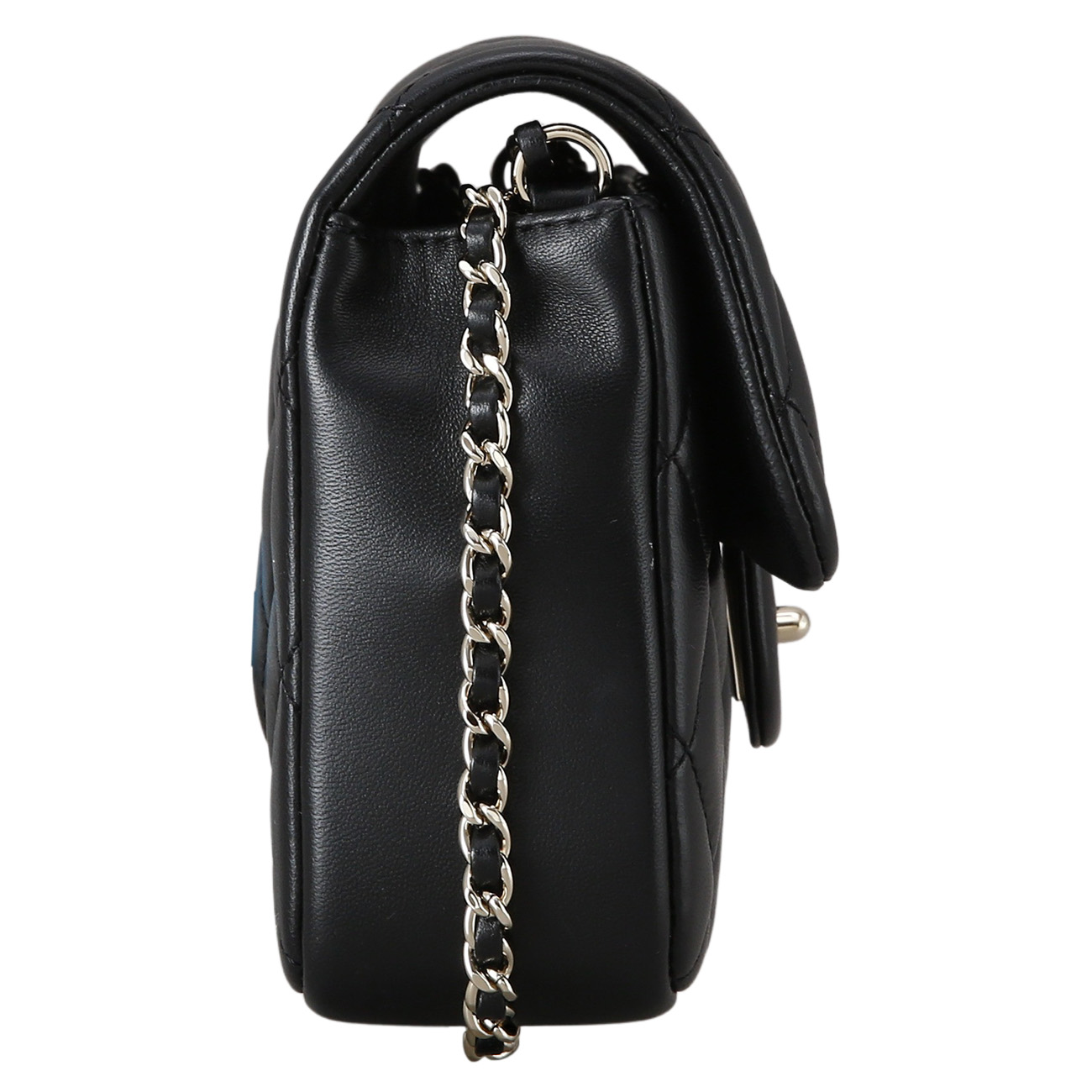 CHANEL(USED)샤넬 시즌 진주 체인 스트랩 플랩백