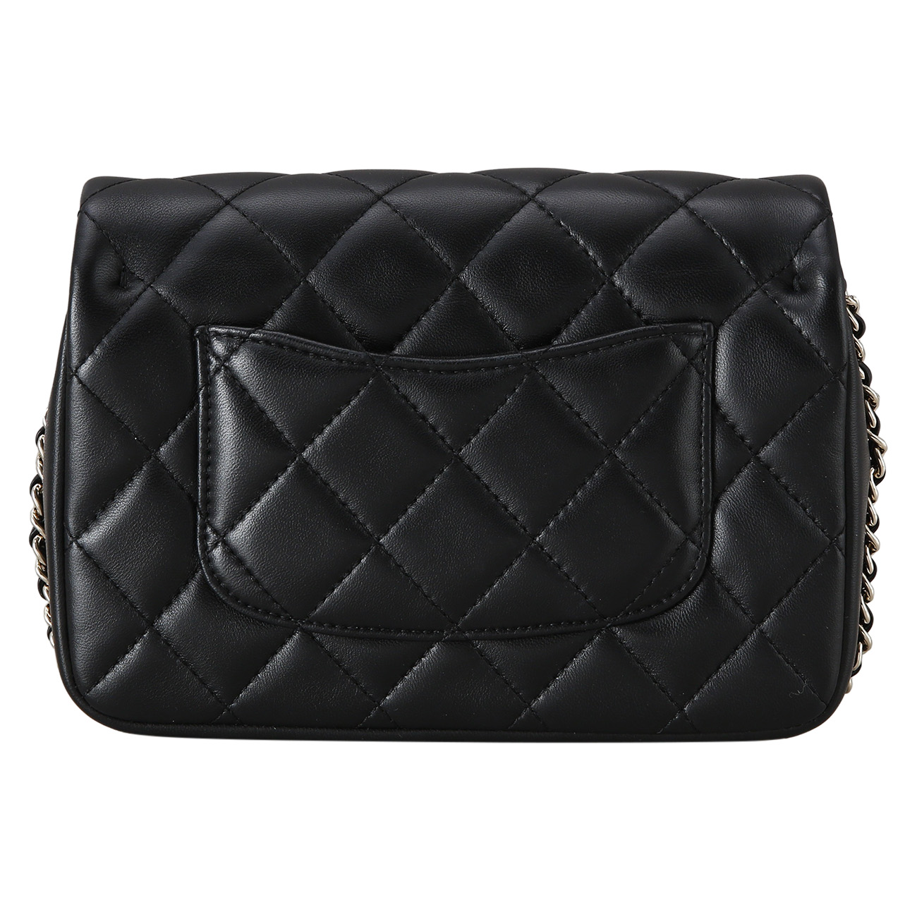 CHANEL(USED)샤넬 시즌 진주 체인 스트랩 플랩백