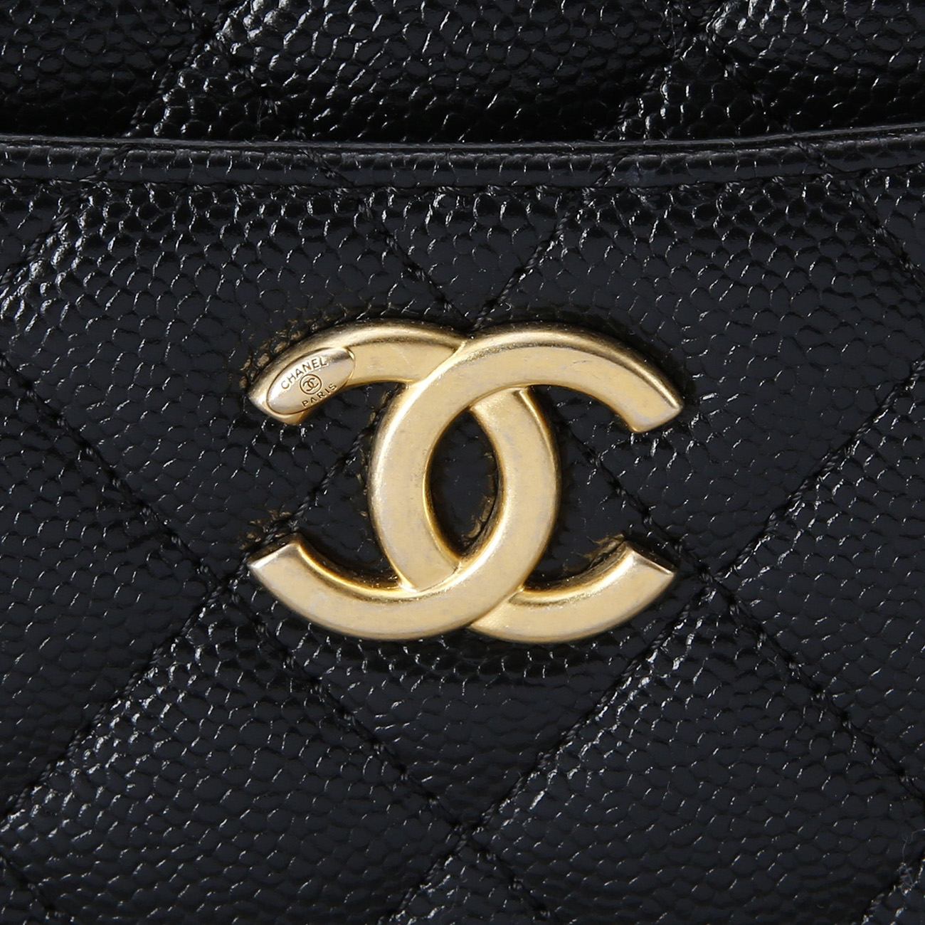 CHANEL(USED)샤넬 시즌 캐비어 코스메틱백