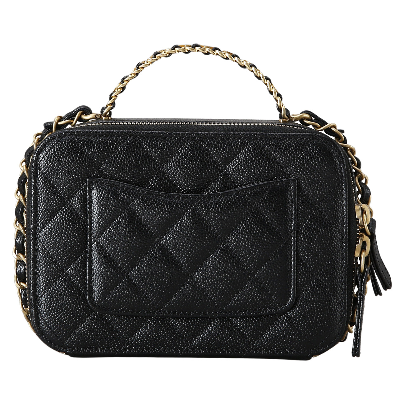 CHANEL(USED)샤넬 시즌 캐비어 코스메틱백
