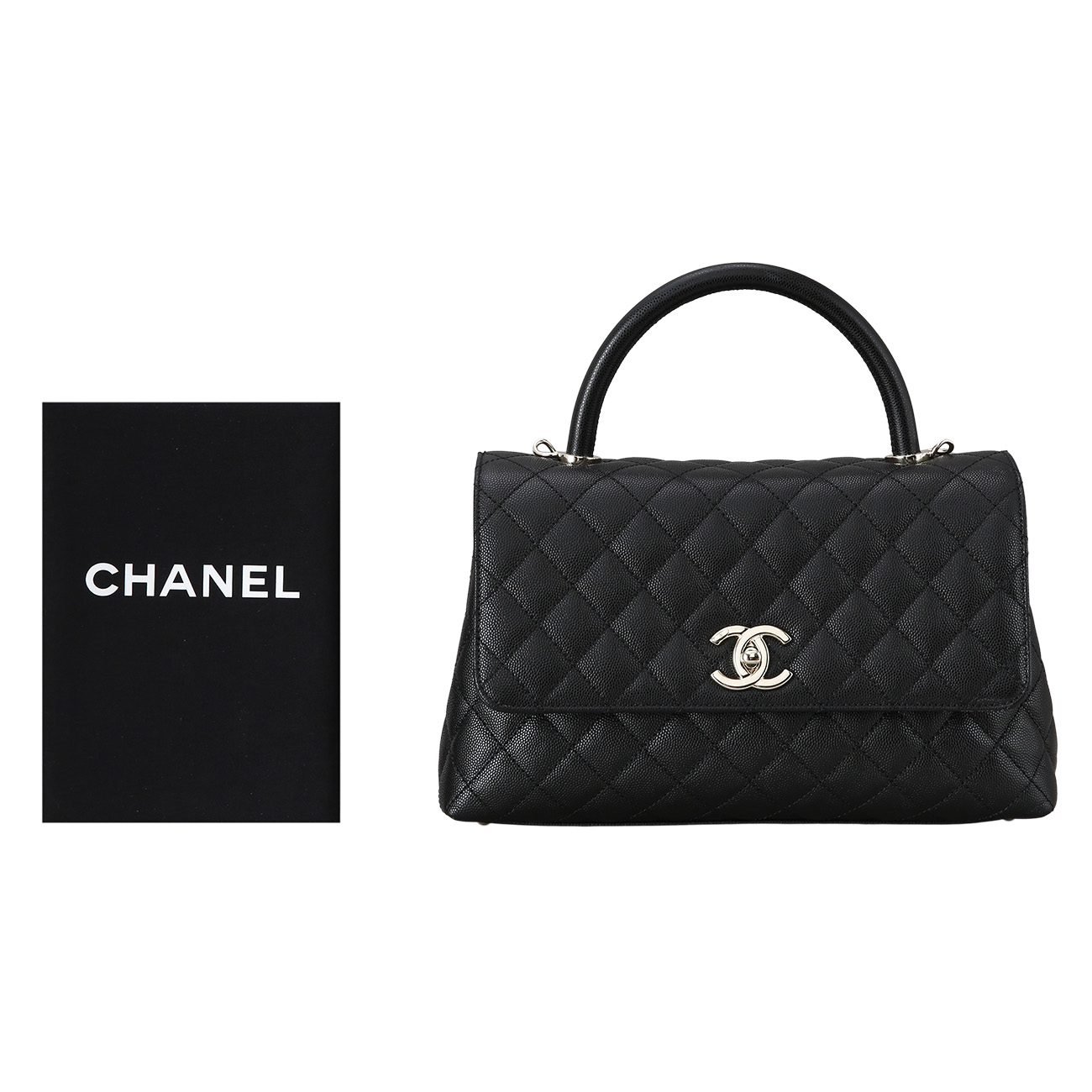 CHANEL(USED)샤넬 캐비어 코코핸들 미듐