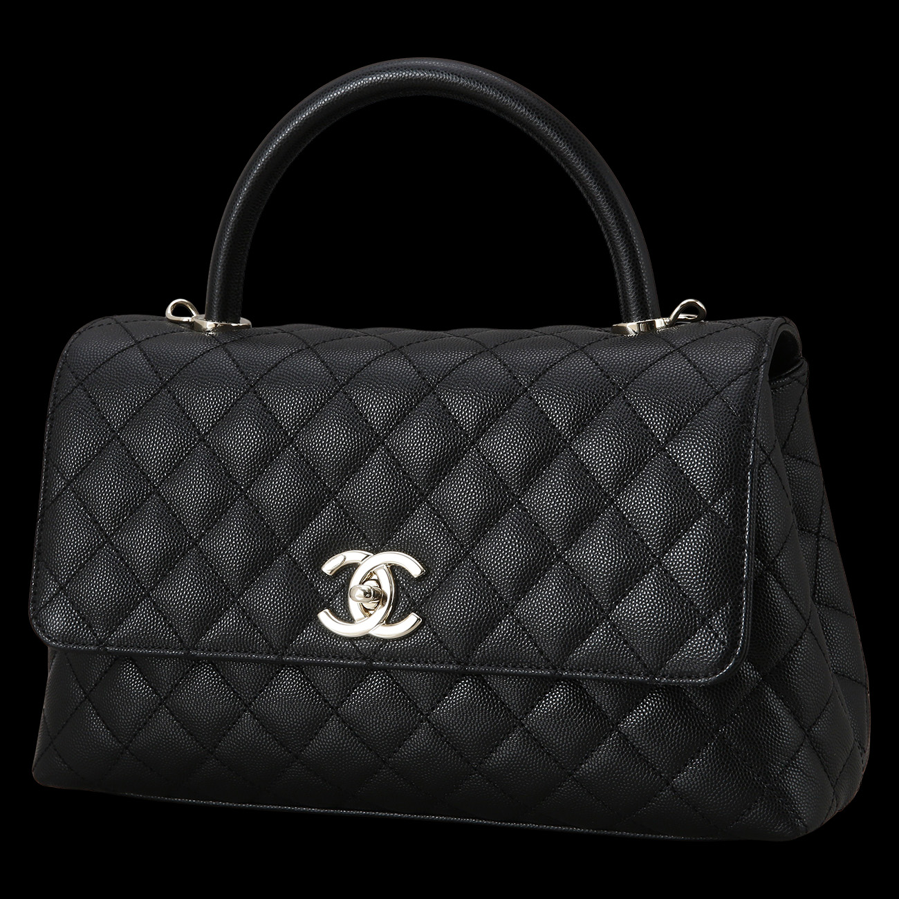 CHANEL(USED)샤넬 캐비어 코코핸들 미듐