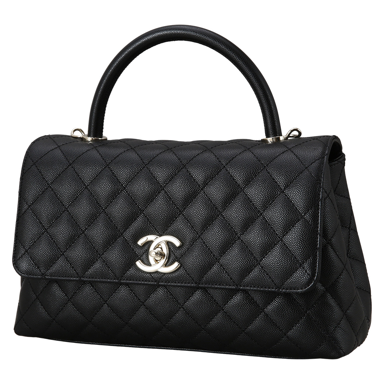 CHANEL(USED)샤넬 캐비어 코코핸들 미듐