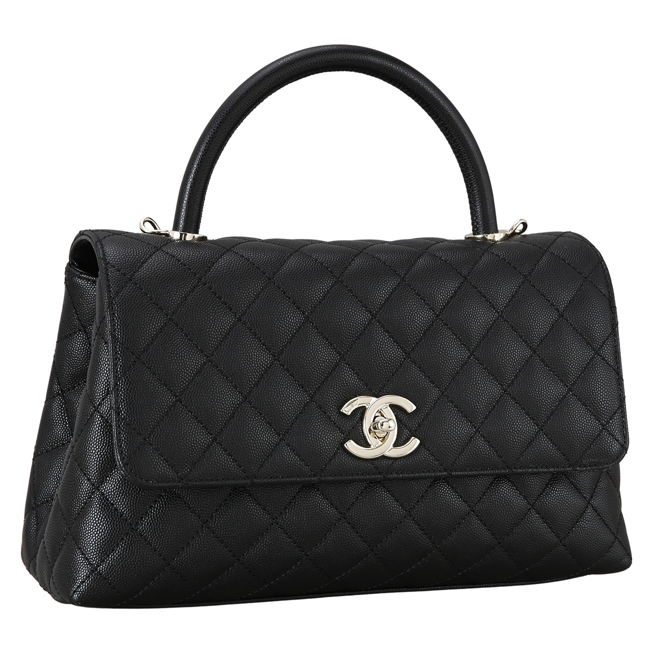 CHANEL(USED)샤넬 캐비어 코코핸들 미듐