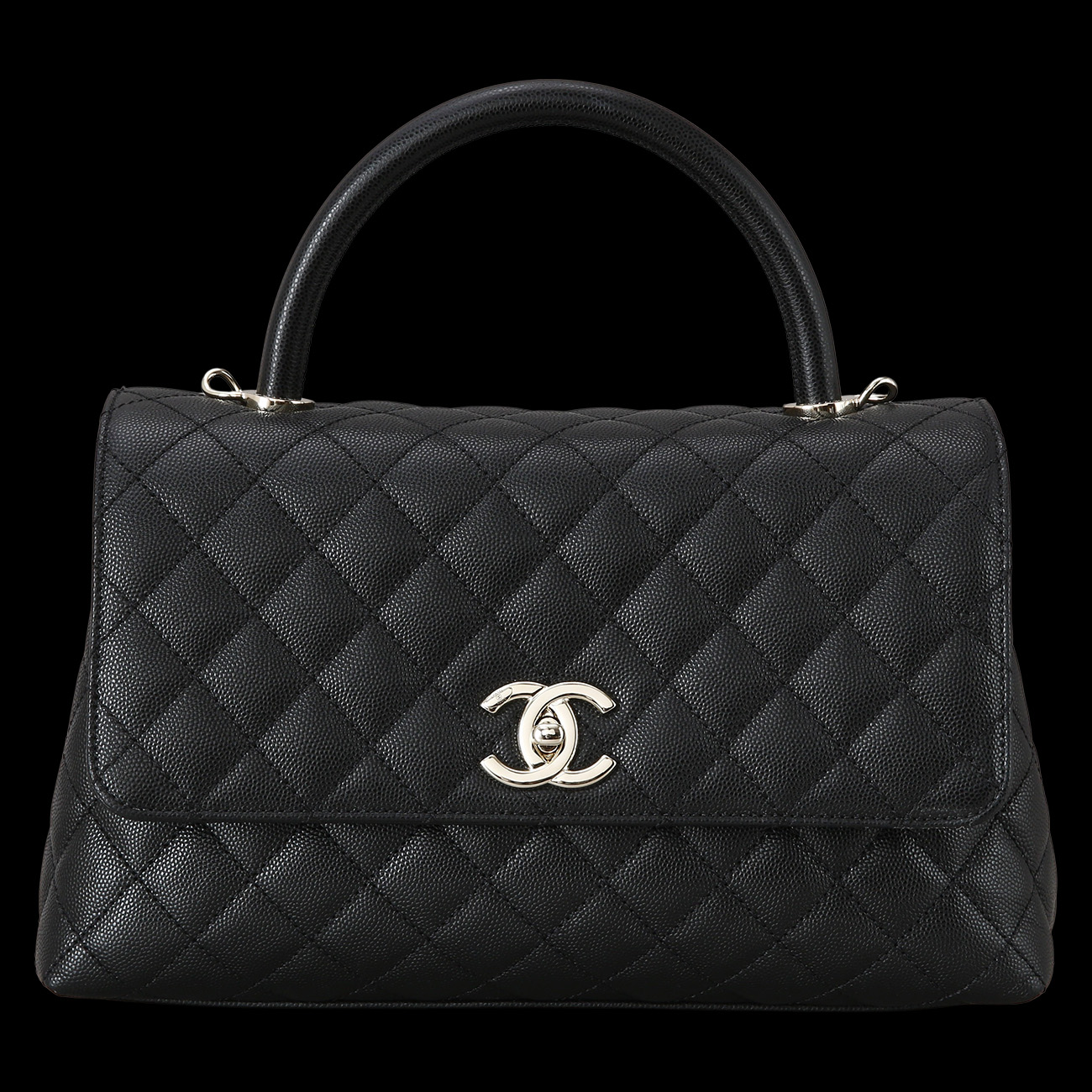 CHANEL(USED)샤넬 캐비어 코코핸들 미듐