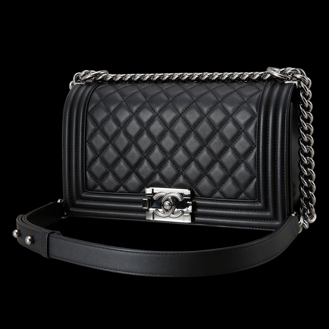 CHANEL(USED)샤넬 보이샤넬 미듐 백