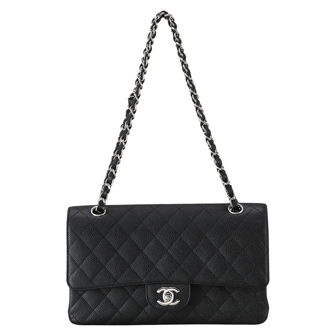 CHANEL(USED)샤넬 캐비어 클래식 미듐 플랩백