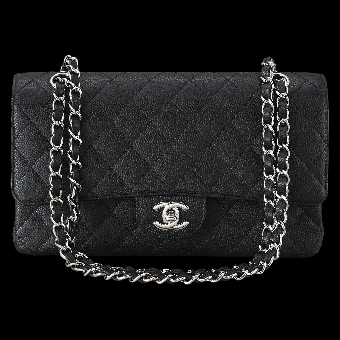 CHANEL(USED)샤넬 캐비어 클래식 미듐 플랩백