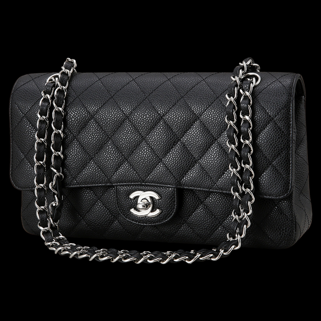 CHANEL(USED)샤넬 캐비어 클래식 미듐 플랩백