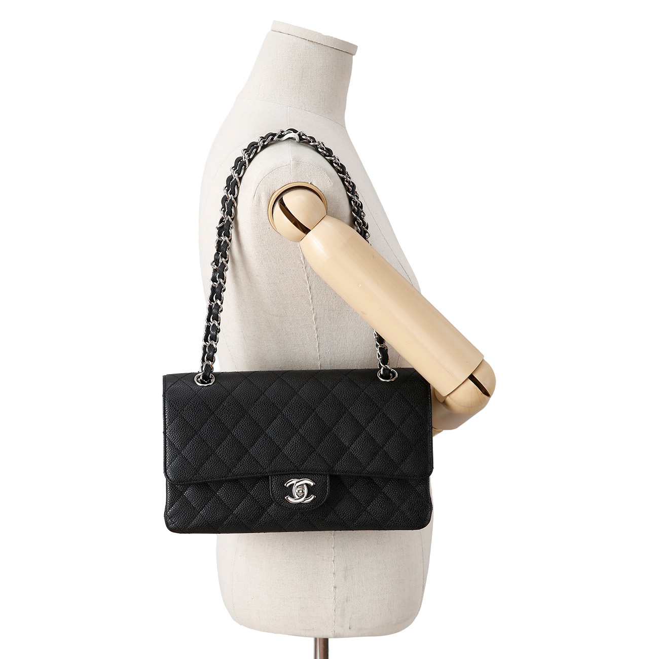 CHANEL(USED)샤넬 캐비어 클래식 미듐 플랩백