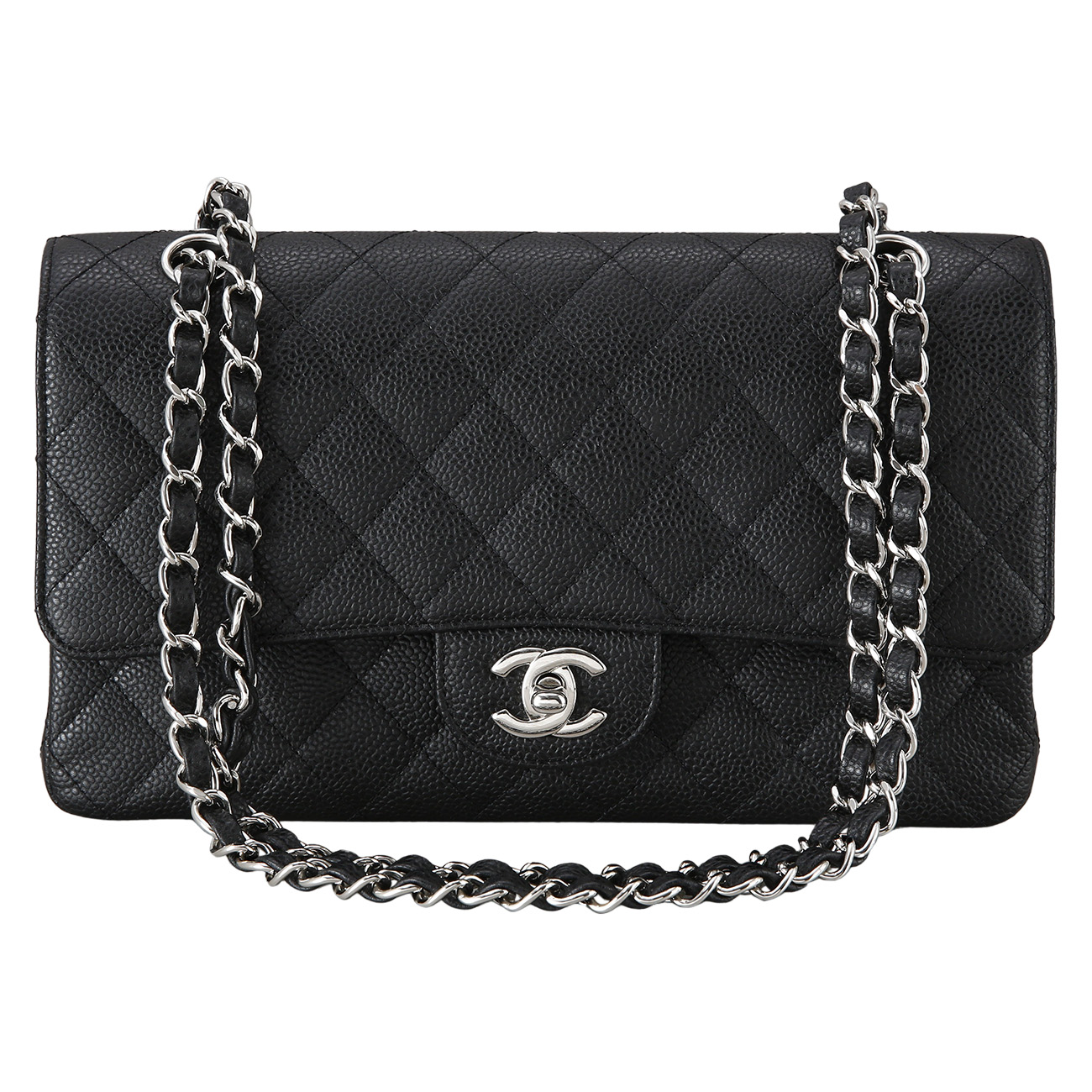 CHANEL(USED)샤넬 캐비어 클래식 미듐 플랩백