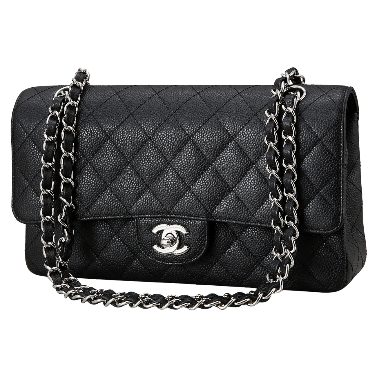 CHANEL(USED)샤넬 캐비어 클래식 미듐 플랩백