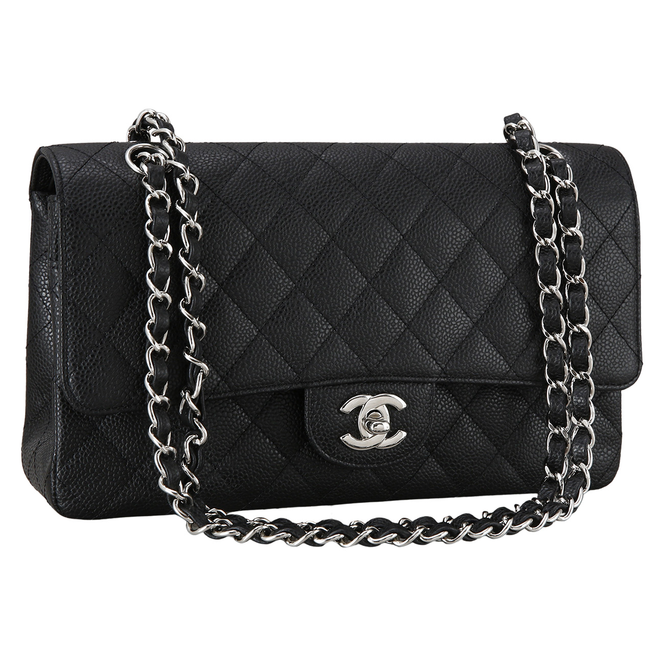 CHANEL(USED)샤넬 캐비어 클래식 미듐 플랩백