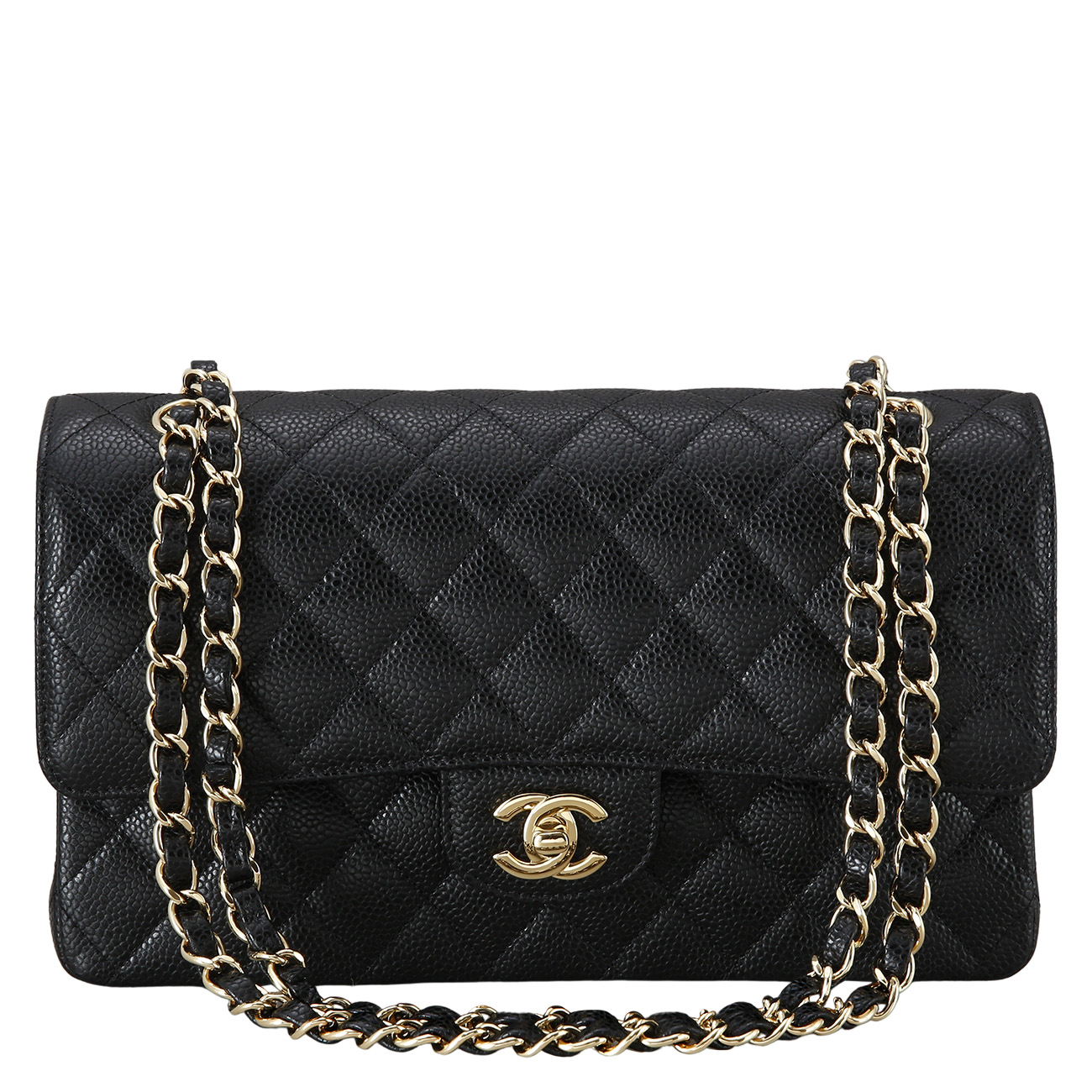 CHANEL(USED)샤넬 클래식 캐비어 미듐