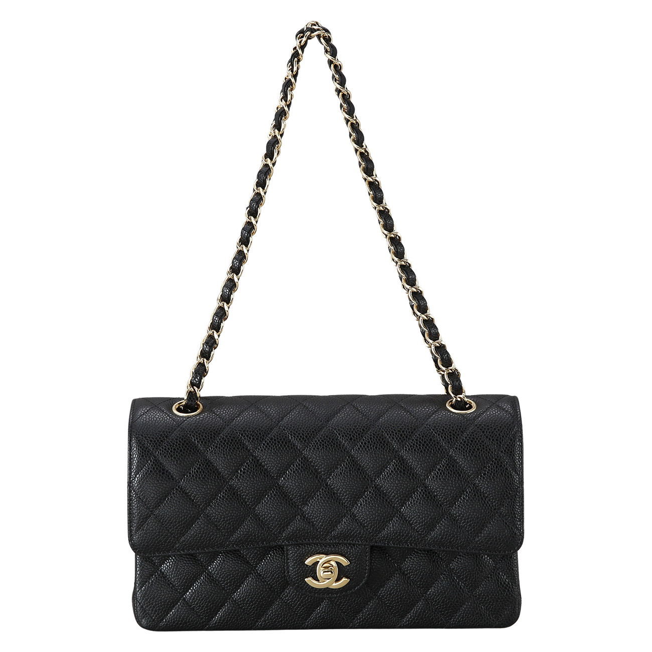 CHANEL(USED)샤넬 클래식 캐비어 미듐