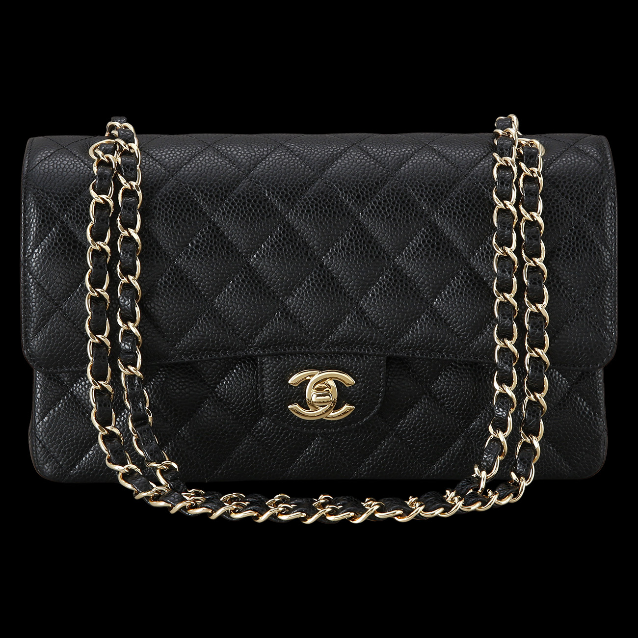 CHANEL(USED)샤넬 클래식 캐비어 미듐