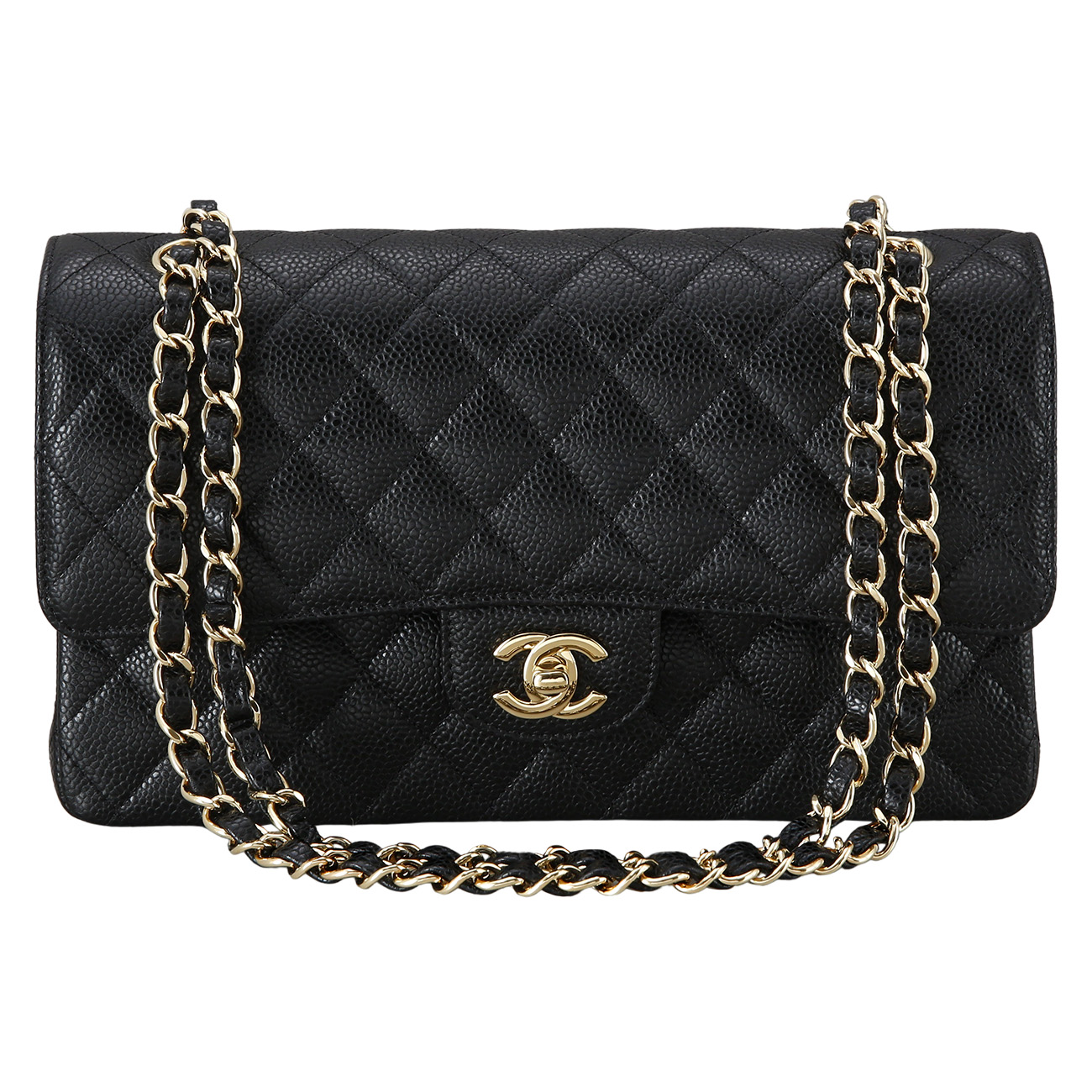 CHANEL(USED)샤넬 클래식 캐비어 미듐