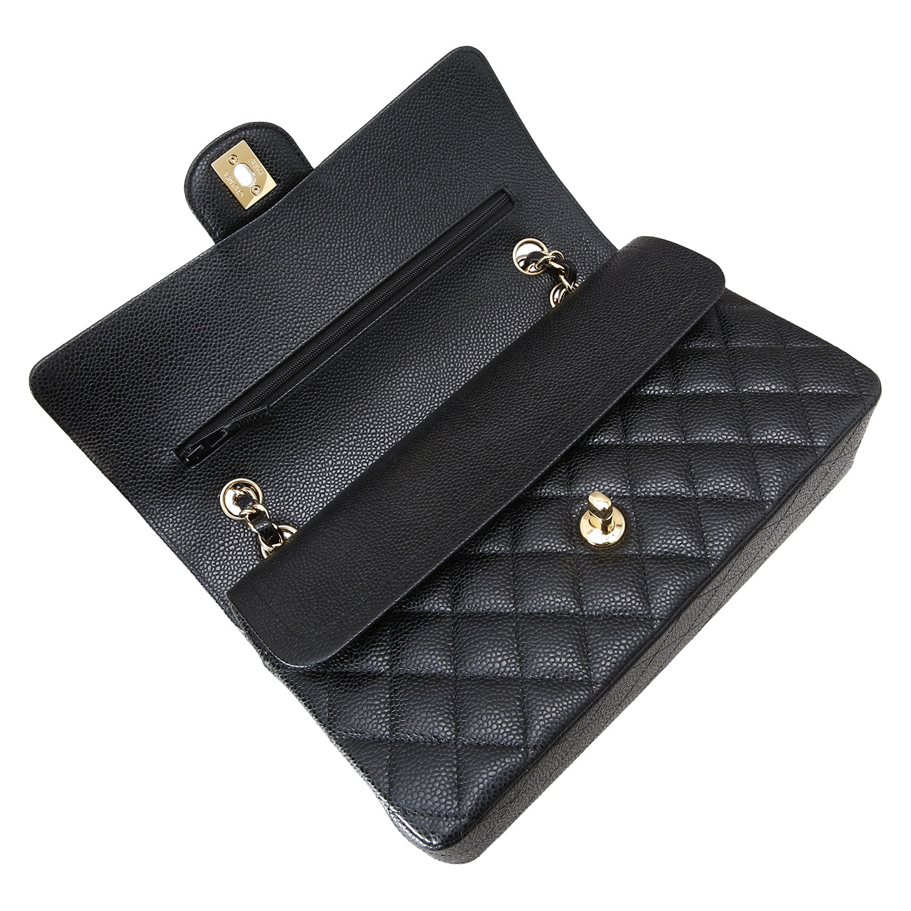 CHANEL(USED)샤넬 클래식 캐비어 미듐