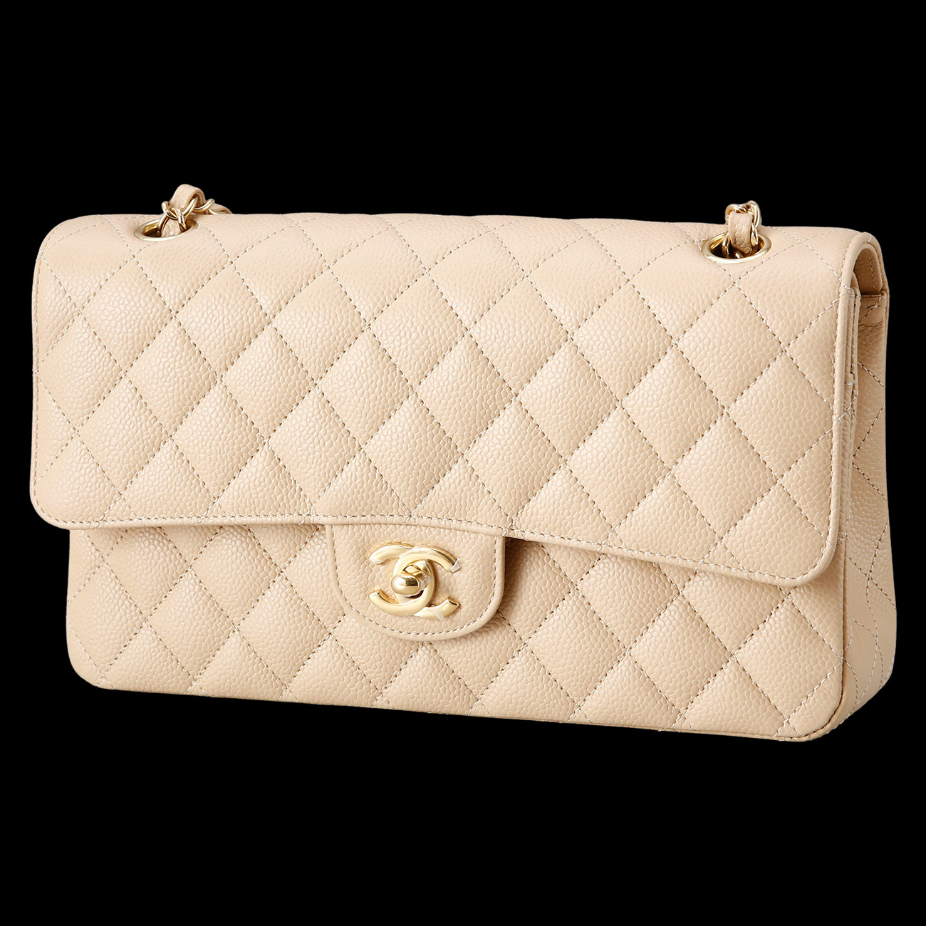 CHANEL(USED)샤넬 캐비어 클래식 미듐 플랩백