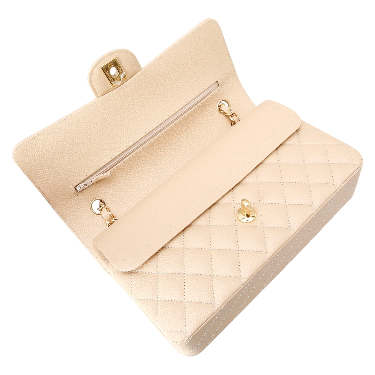 CHANEL(USED)샤넬 캐비어 클래식 미듐 플랩백
