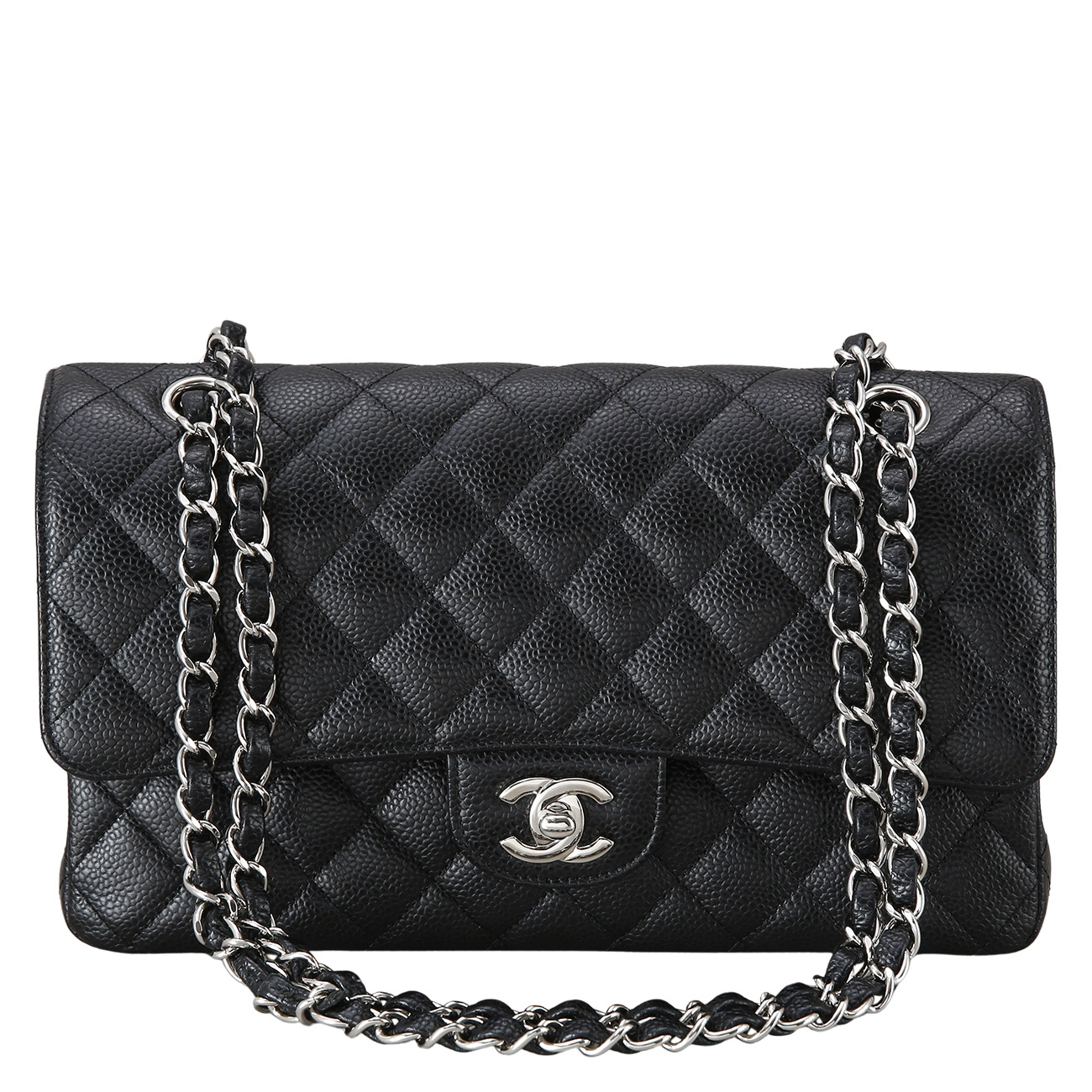CHANEL(USED)샤넬 클래식 캐비어 미듐