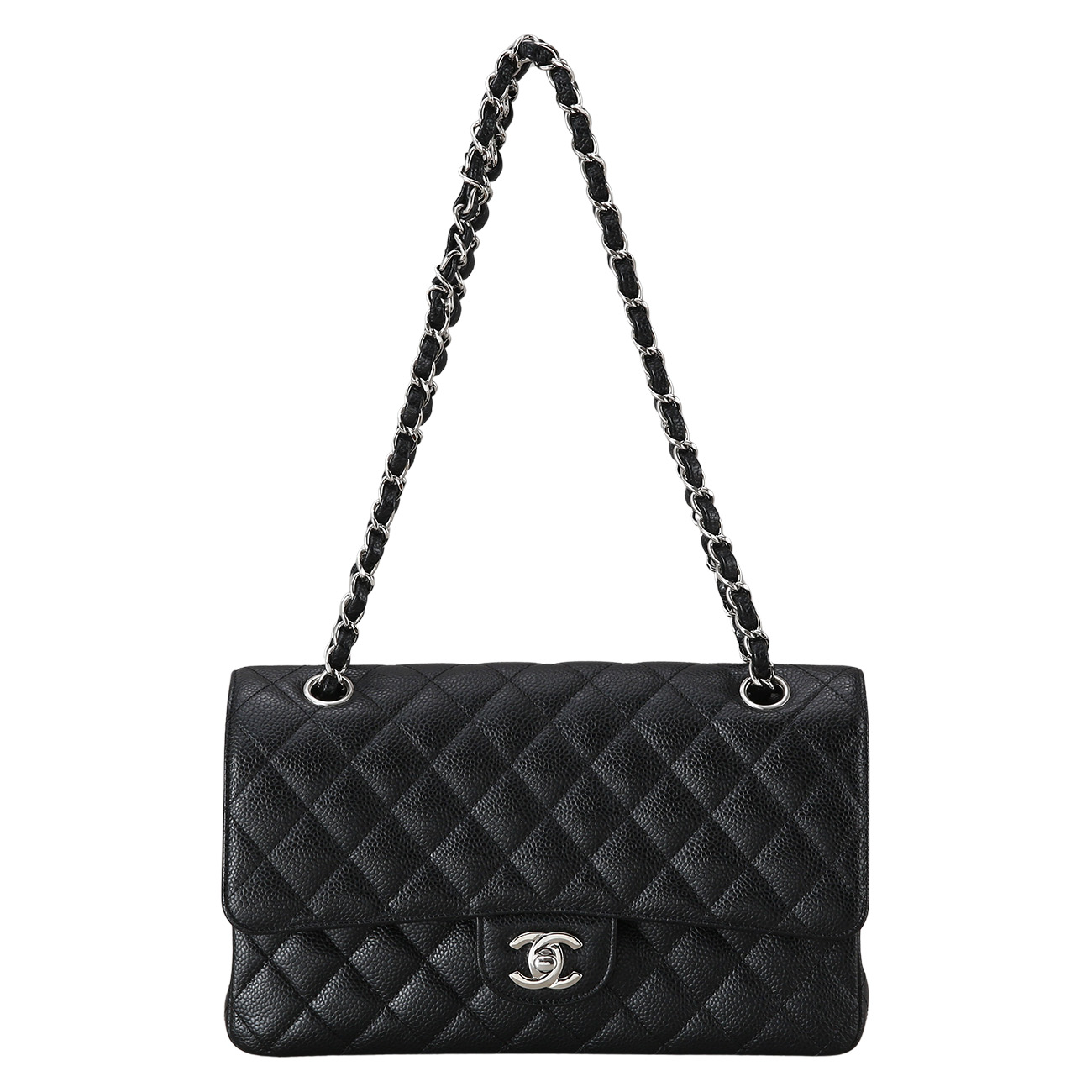 CHANEL(USED)샤넬 클래식 캐비어 미듐
