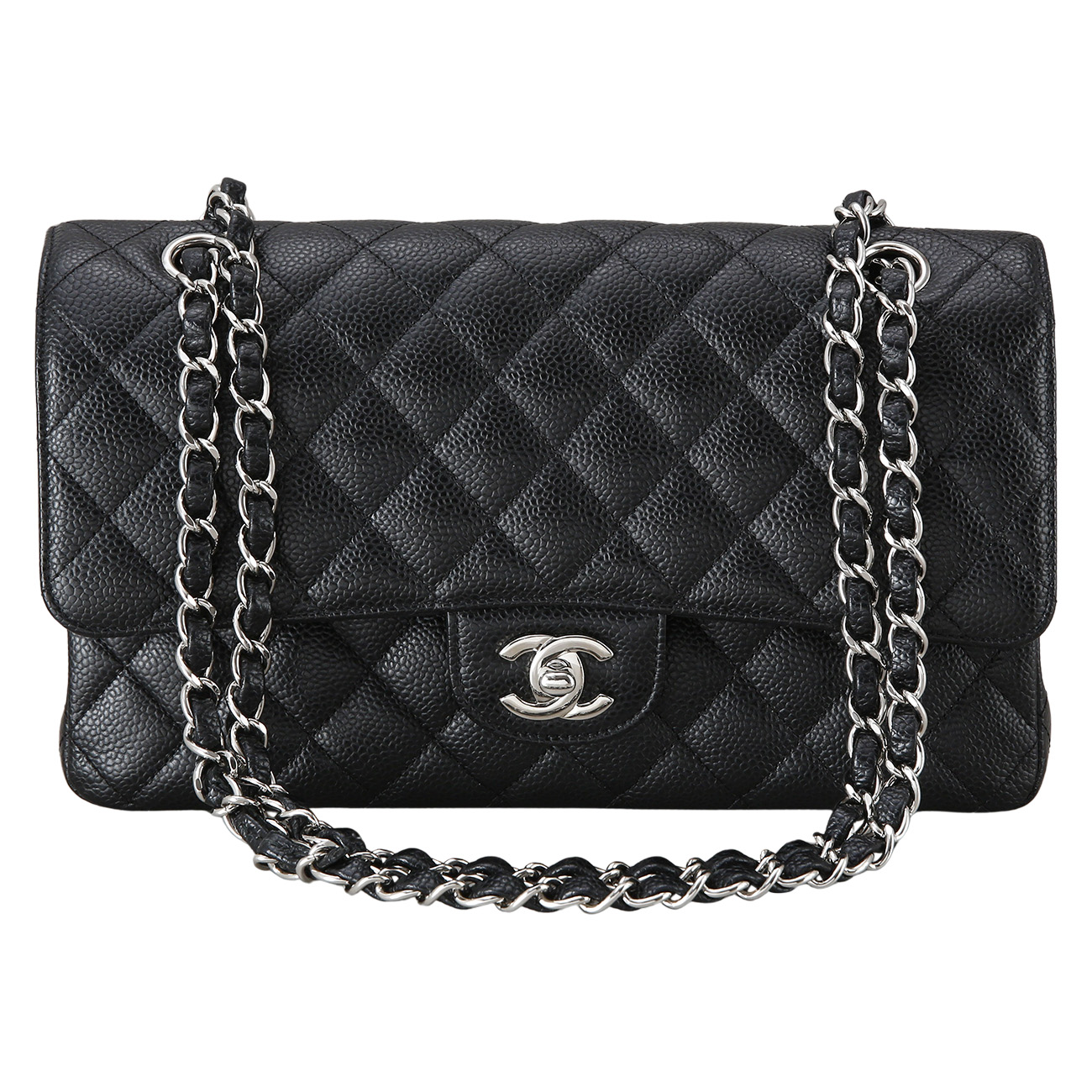 CHANEL(USED)샤넬 클래식 캐비어 미듐