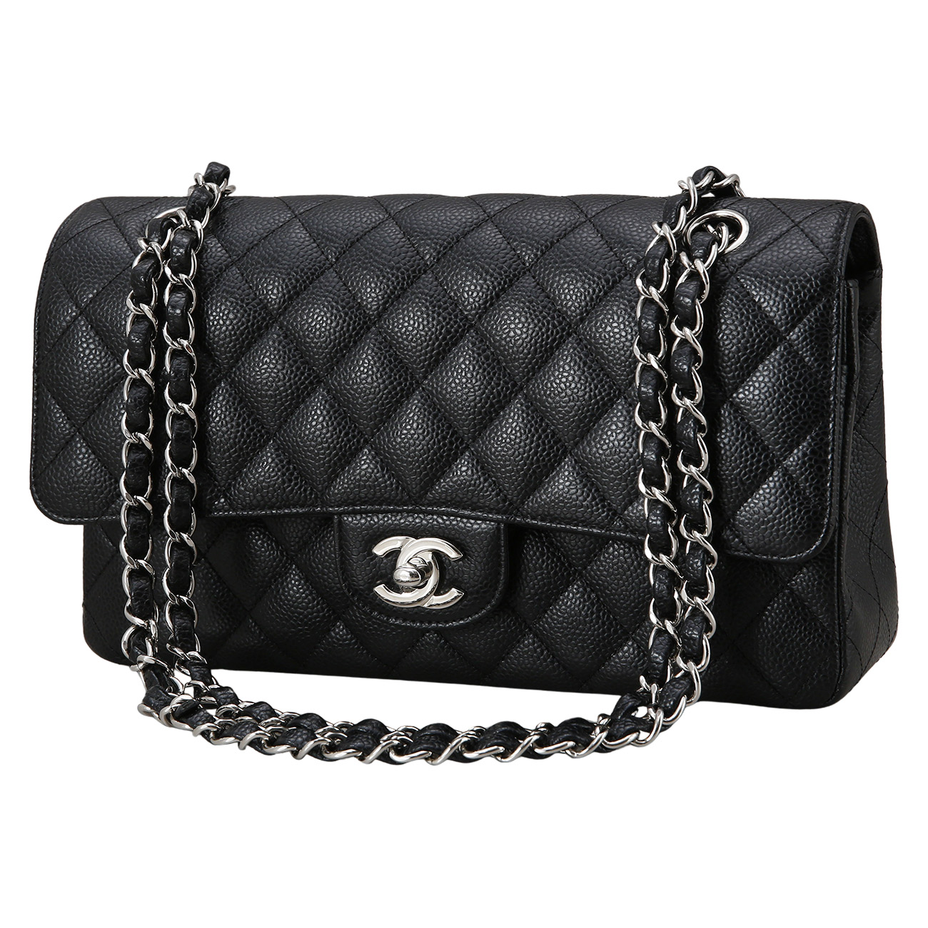 CHANEL(USED)샤넬 클래식 캐비어 미듐