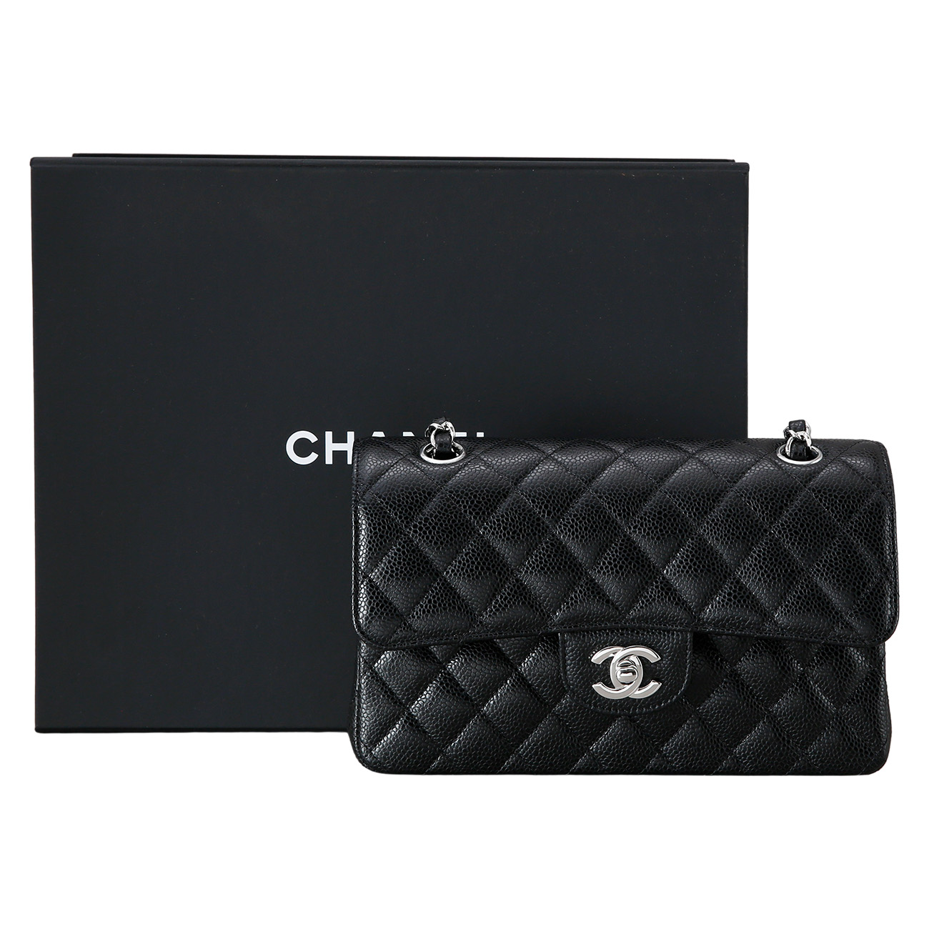CHANEL(USED)샤넬 캐비어 클래식 스몰 플랩백