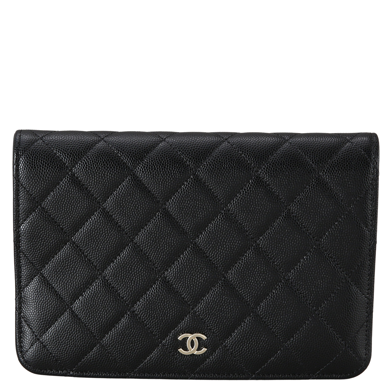CHANEL(USED)샤넬 AP2595 시즌 캐비어 투인원 체인 클러치백