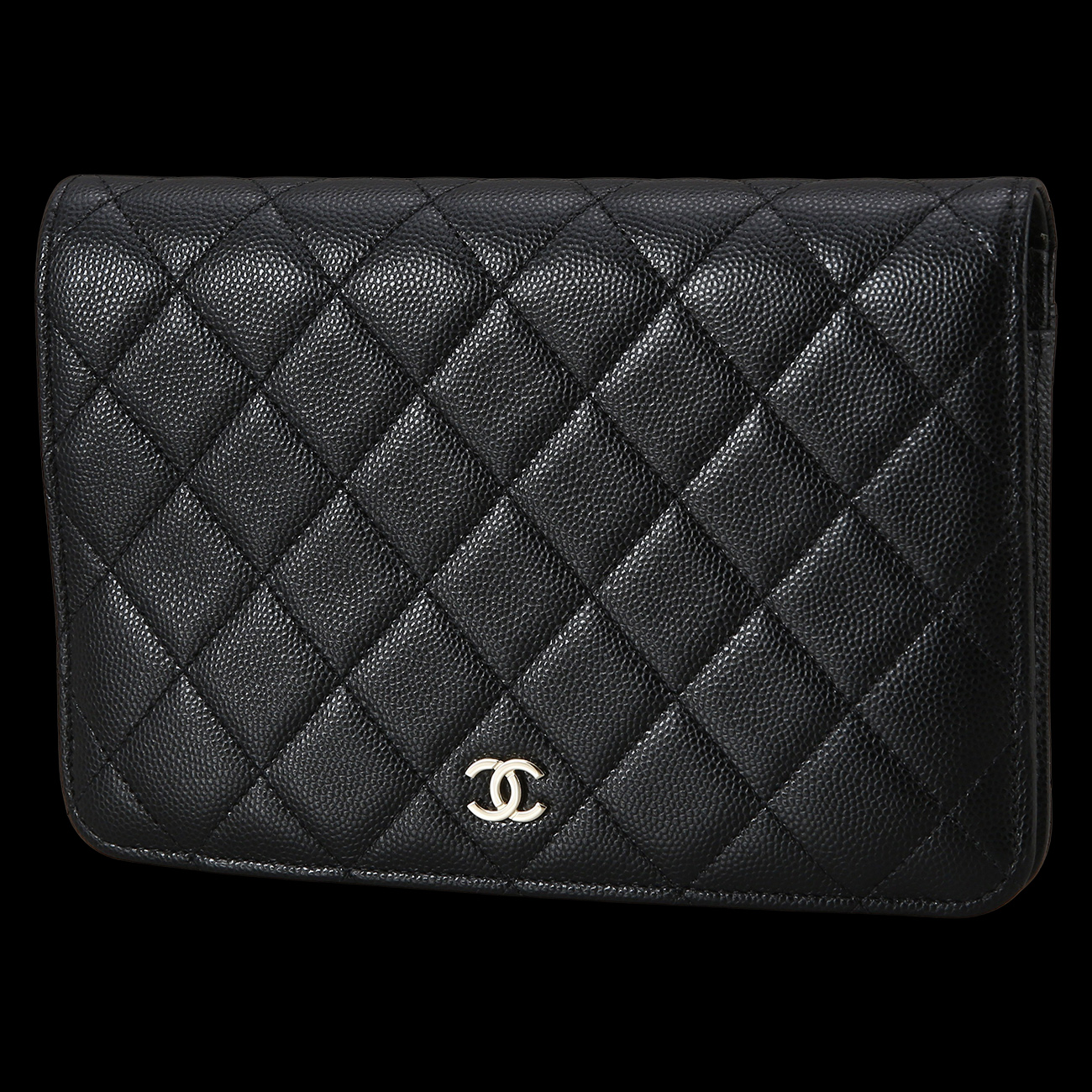 CHANEL(USED)샤넬 AP2595 시즌 캐비어 투인원 체인 클러치백