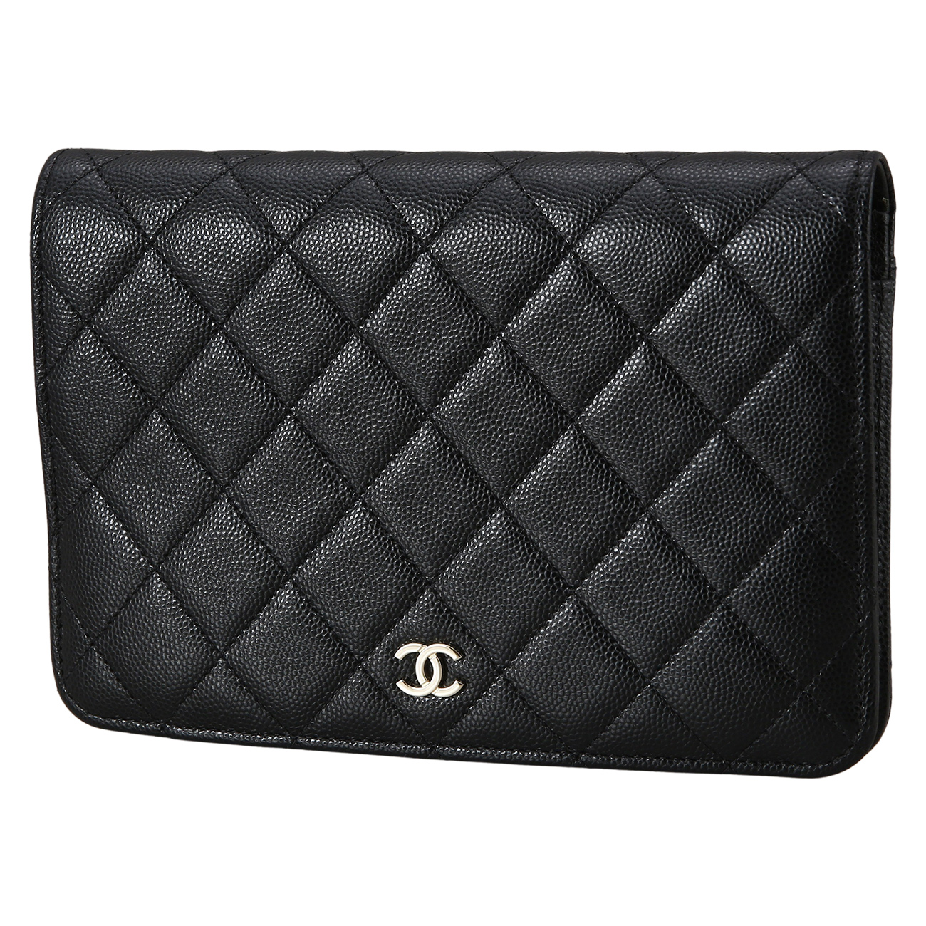CHANEL(USED)샤넬 AP2595 시즌 캐비어 투인원 체인 클러치백
