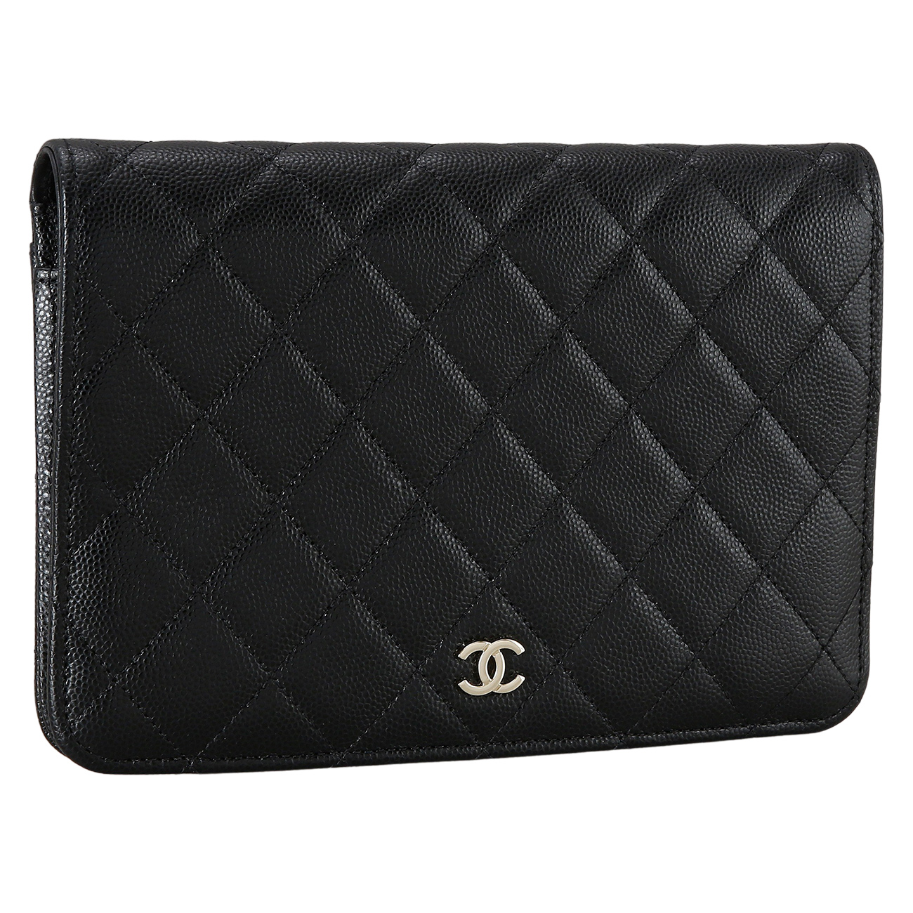 CHANEL(USED)샤넬 AP2595 시즌 캐비어 투인원 체인 클러치백