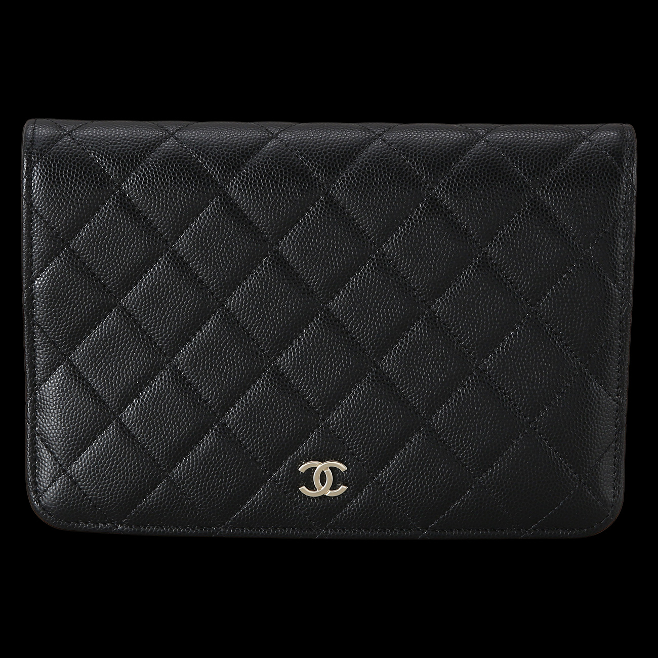 CHANEL(USED)샤넬 AP2595 시즌 캐비어 투인원 체인 클러치백