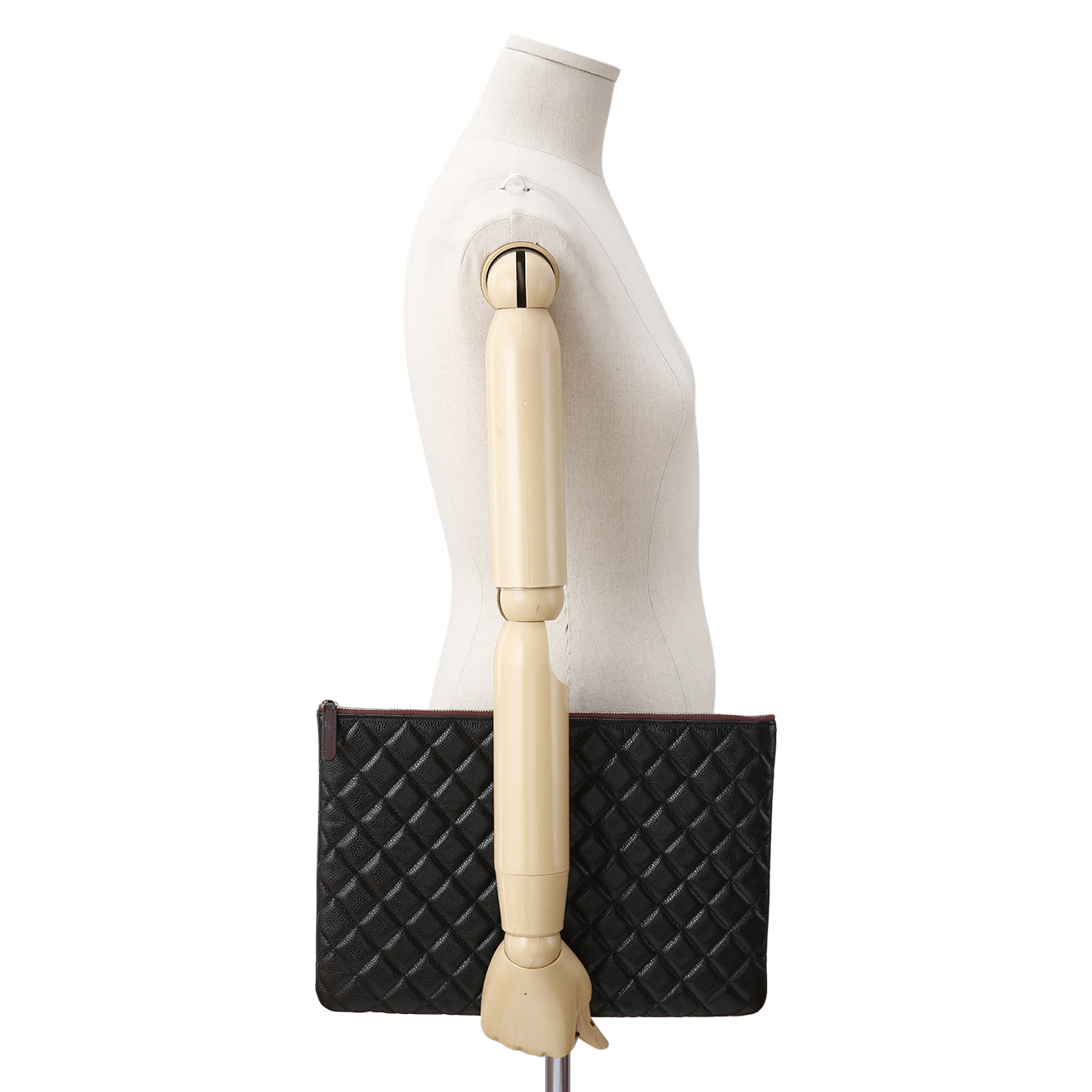 CHANEL(USED)샤넬 캐비어 클래식 클러치 라지
