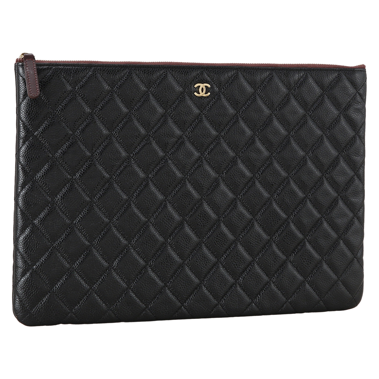 CHANEL(USED)샤넬 캐비어 클래식 클러치 라지
