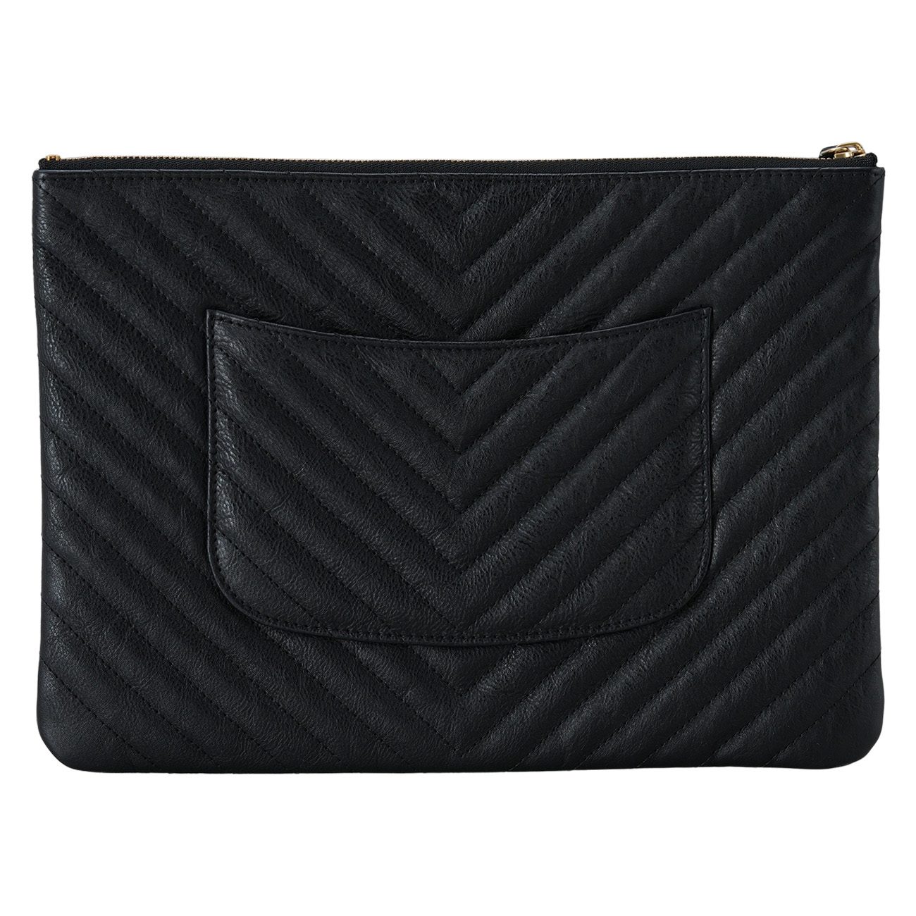 CHANEL(USED)샤넬 클래식 쉐브론 클러치 미듐