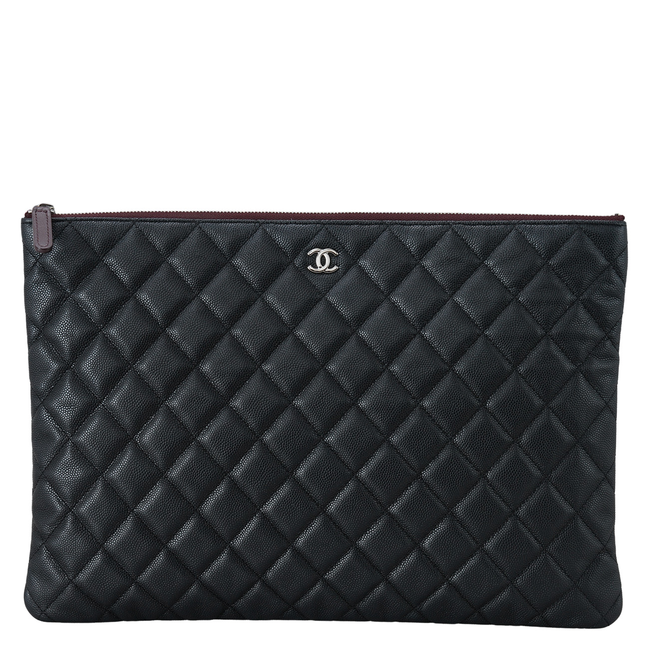 CHANEL(USED)샤넬 캐비어 클래식 라지 클러치