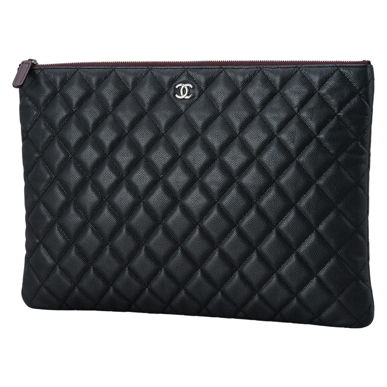 CHANEL(USED)샤넬 캐비어 클래식 라지 클러치