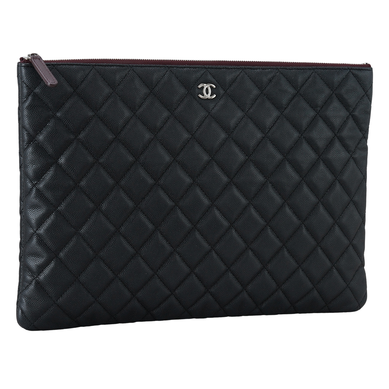 CHANEL(USED)샤넬 캐비어 클래식 라지 클러치